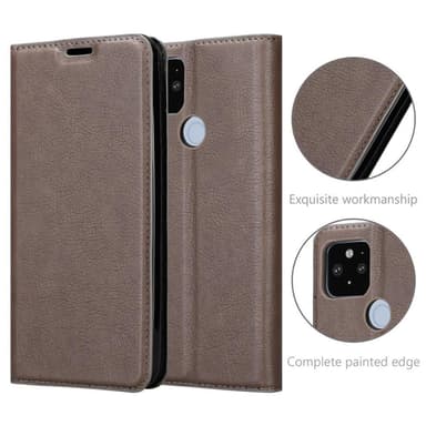 Google PIXEL 5 XL lommebokdeksel case (brun)