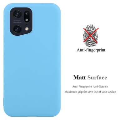Deksel Oppo FIND X5 PRO Silikon cover (blå)
