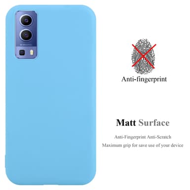 Deksel Vivo Y52 5G / Y72 5G Silikon cover (blå)