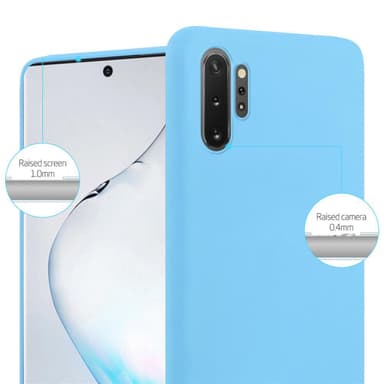 Deksel Samsung Galaxy NOTE 10 PLUS Silikon cover (blå)