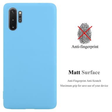 Deksel Samsung Galaxy NOTE 10 PLUS Silikon cover (blå)