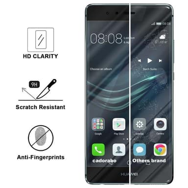 Huawei P9 PLUS Skjermbeskytter Skärmskydd (svart)