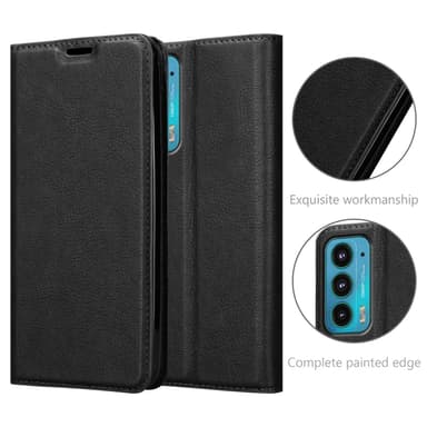 Motorola EDGE 20 lommebokdeksel case (svart)