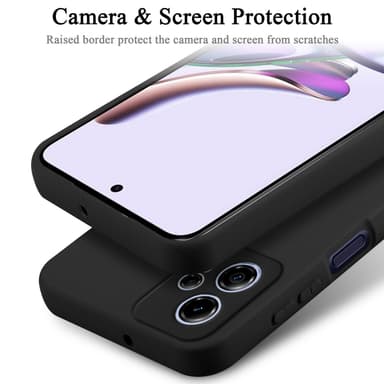 Motorola Moto G13 / G23 silikondeksel case (Svart)