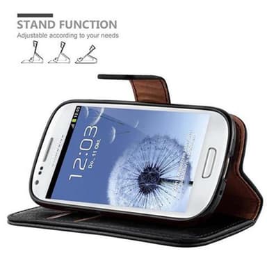 Samsung Galaxy S3 MINI lommebokdeksel etui (svart)