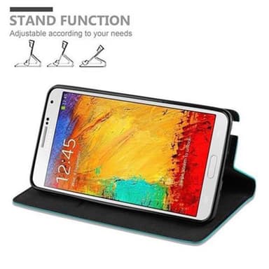 Samsung Galaxy NOTE 3 lommebokdeksel case (turkis)