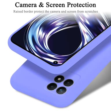 Realme 8i / Narzo 50 4G silikondeksel case (Lilla)