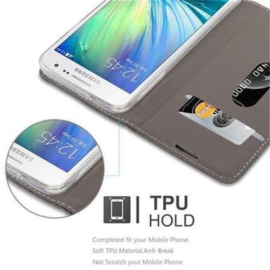 Samsung Galaxy A3 2015 lommebokdeksel etui (grå)