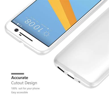 Deksel HTC ONE M10 Case Cover (sølv)