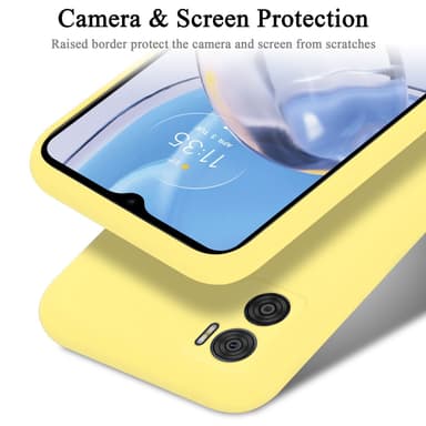 Motorola MOTO E22 / E22i silikondeksel case (gul)