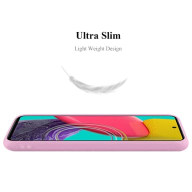 Deksel Samsung Galaxy M53 5G Silikon cover (rosa)
