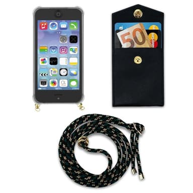 iPhone 5 / 5S / SE 2016 Deksel med Halskjede (brun)