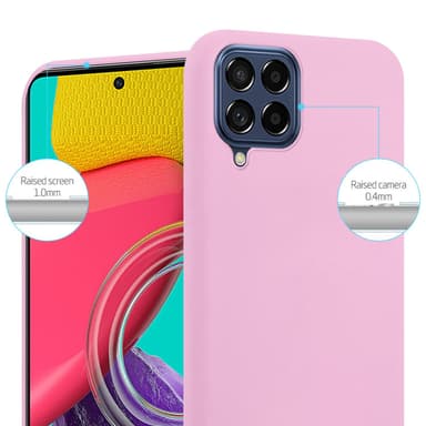 Deksel Samsung Galaxy M53 5G Silikon cover (rosa)