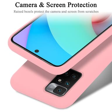 Xiaomi RedMi 10 silikondeksel case (rosa)