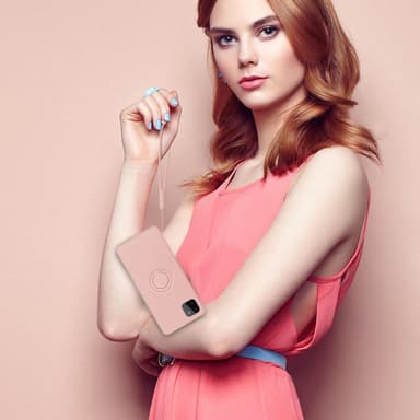 Deksel Samsung Galaxy A22 5G Ring Case (rosa)