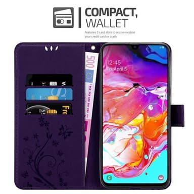 Samsung Galaxy A70 / A70s lommebokdeksel Blomster