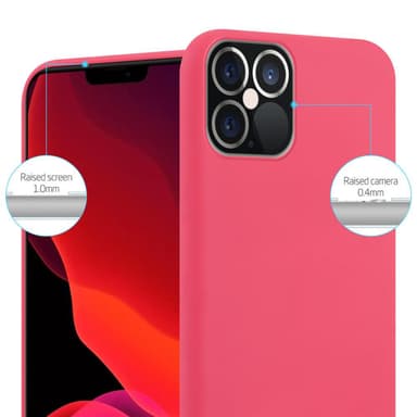 Deksel iPhone 12 PRO MAX Silikon cover (rød)