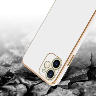iPhone 12 MINI silikondeksel case (hvit)