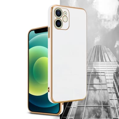 iPhone 12 MINI silikondeksel case (hvit)