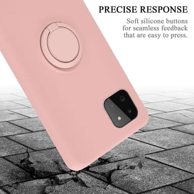 Deksel Samsung Galaxy A22 5G Ring Case (rosa)