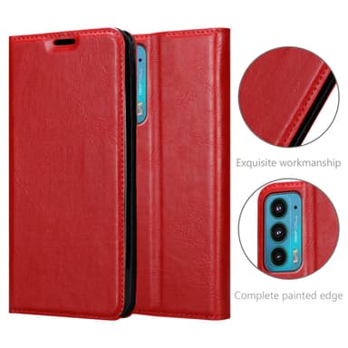 Motorola EDGE 20 lommebokdeksel case (rød)
