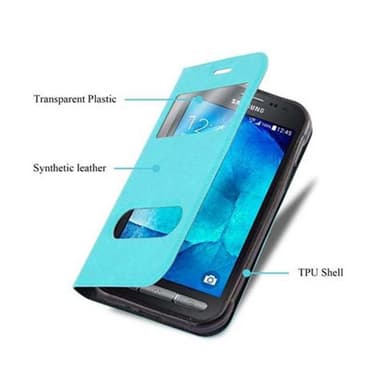 Samsung Galaxy XCover 3 lommebokdeksel cover (turkis)