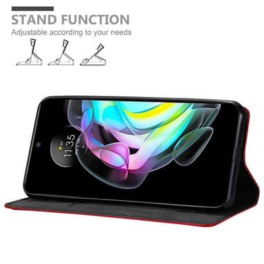 Motorola EDGE 20 lommebokdeksel case (rød)