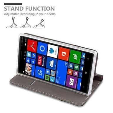Nokia Lumia 830 lommebokdeksel etui (grå)