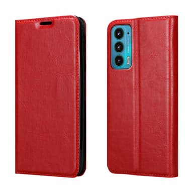 Motorola EDGE 20 lommebokdeksel case (rød)