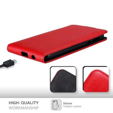 Motorola MOTO Z PLAY deksel flip cover (rød)