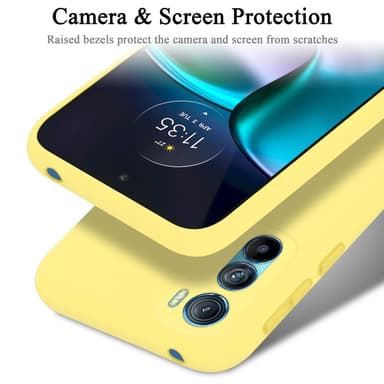 Motorola EDGE 30 silikondeksel case (gul)
