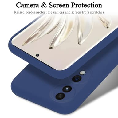 Honor 70 silikondeksel case (Blå)