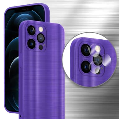 iPhone 12 PRO Silikondeksel Beskyttelse (lilla)
