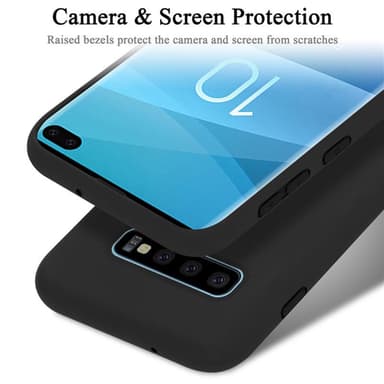 Samsung Galaxy S10 PLUS silikondeksel case (svart)