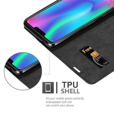 Honor 8C lommebokdeksel case (svart)