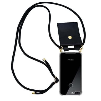 Honor 9 LITE Deksel med Halskjede (svart)