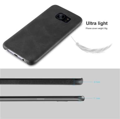 Samsung Galaxy S7 EDGE Hardt Deksel Cover (svart)