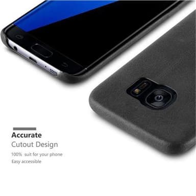 Samsung Galaxy S7 EDGE Hardt Deksel Cover (svart)