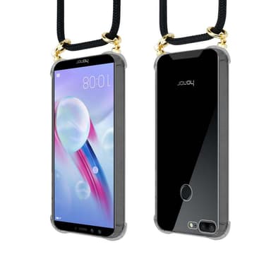 Honor 9 LITE Deksel med Halskjede (svart)