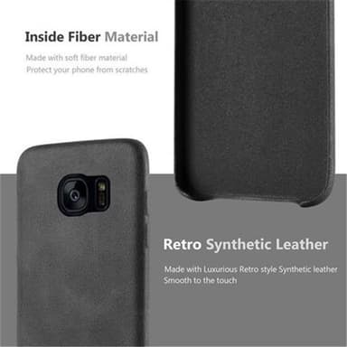 Samsung Galaxy S7 EDGE Hardt Deksel Cover (svart)