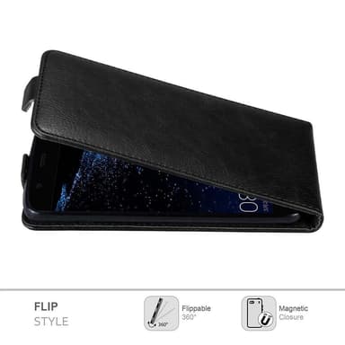 Huawei P10 deksel flip cover (svart)