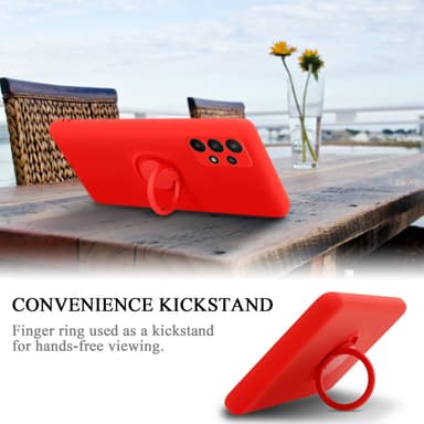 Deksel Samsung Galaxy A23 4G Ring Case (rød)