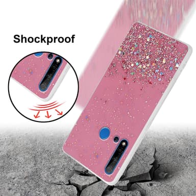 Huawei NOVA 5i / P20 LITE 2019 Silikondeksel Glitter