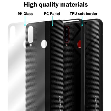 Samsung Galaxy A20s Deksel Case Cover (svart)
