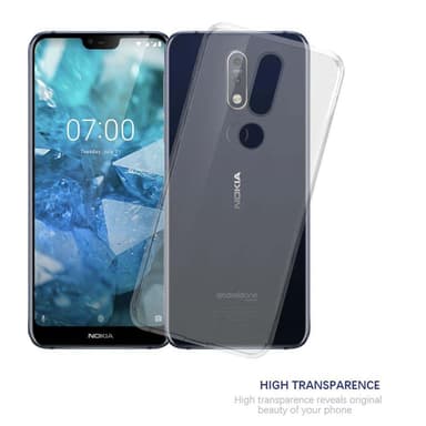Nokia 7.1 deksel ultra slim (gjennomsiktig)