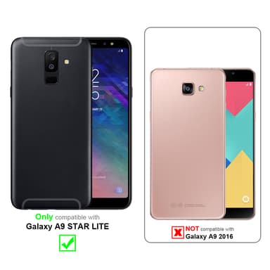 Deksel Samsung Galaxy A9 STAR LITE Veske (Svart)