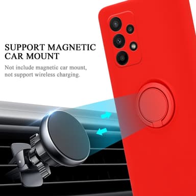 Deksel Samsung Galaxy A23 4G Ring Case (rød)