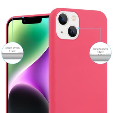 Deksel iPhone 14 Silikon cover (rød)