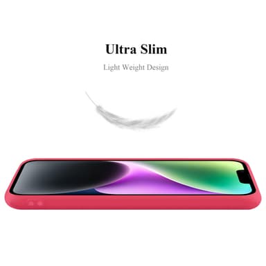 Deksel iPhone 14 Silikon cover (rød)