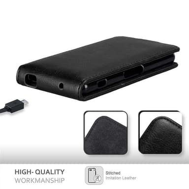 Sony Xperia Z3 COMPACT deksel flip cover (svart)